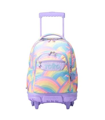Mochila con carro compac arcoiris totto ma03eco006-2310p-3qs - MA03ECO006-2310P-3QS