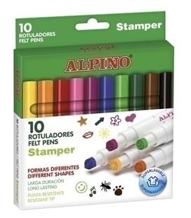 Rotulador fibra alpino stamper c.10 alpino ar001059