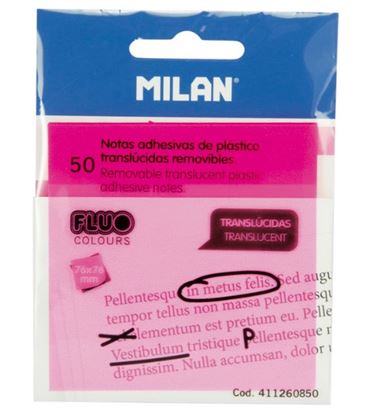 Nota adhesiva posit translucida 76x76 50h rosa milan 411260850 - 411260850