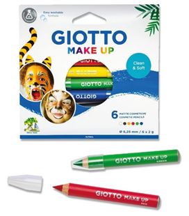 Maquillaje lapices set 6 uds. colores surtidos make up giotto f474200