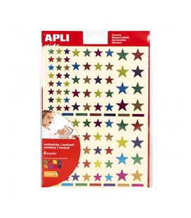 Gomet bolsa estrellas milticolor metalizadas permanentes 6h 624u apli 183 - 18396
