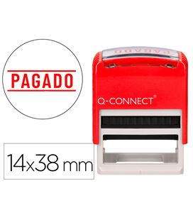 Sello automatico pagado rojo 14x38 q-connect kf03674