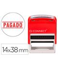 Sello automatico pagado rojo 14x38 q-connect kf03674 - 166051