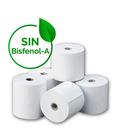 Papel termico rollo 57x55 s/bisf paquete 10 unidades fabrisa 17929