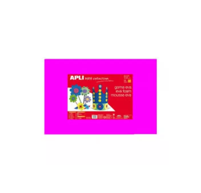 GOMA EVA FUCSIA 40X60 ESPESOR 2MM APLI 13692 13696