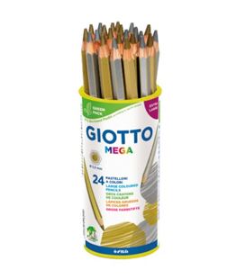 Pintura madera mega oro y plata 24u surtidas giotto f518000