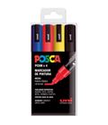 Rotulador permanente 2.5mm estuche basic pc-5m/4c posca uni 182634681