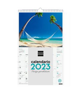 Calendario pared 2024 250x400 paisajes paradisiacos finocam 780554024