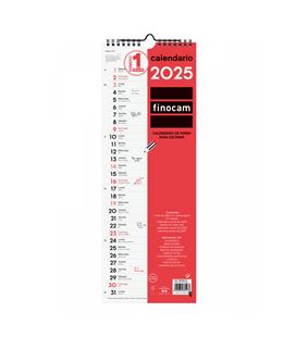 Calendario pared 2025 15.5x43 largo escribir finocam 780180025 - 780180025