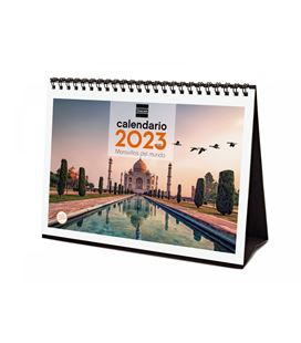 Calendario sobremesa 2024 210x150 maravillas del mundo finocam 780324124 - 780324123
