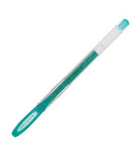 Boligrafo boli purpurina verde uni-ball signo um-120sp 788905