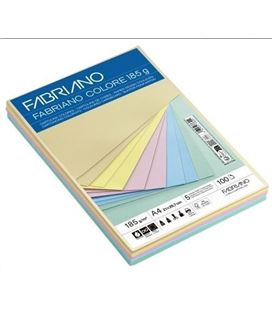 Cartulina a4 colores pastel 100h fabriano s323a454