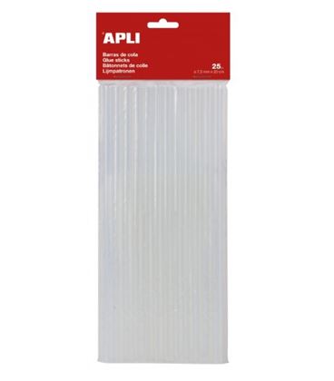 Barra cola para pistola termofusible 7,5mmx20cm 25u apli 17003 - 17003