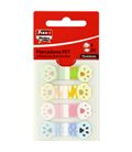Nota adhesiva posit marcapagina huellas translucidos 4 colores fixo 65001299
