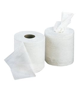 Bobina de papel mecha 100% celulosa 2 capas 80 metros 0,6 kg 18701164 - 18701164