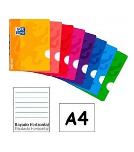 Cuaderno a4 48hj rayado tapa plastico surtidos openflex oxford 400073335