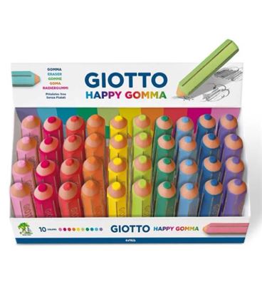Goma de borrar con forma de lapicero lapiz surtido giotto f233800 - F233800