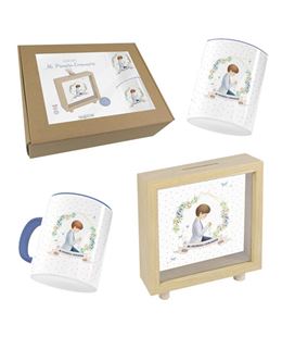 Set comunión niño orla. hucha-taza-cubilete arguval 48848 - 48848
