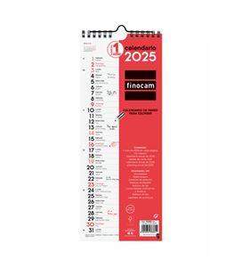Calendario pared 2025 13x33 m largo escribir finocam 782080025 - 782080025