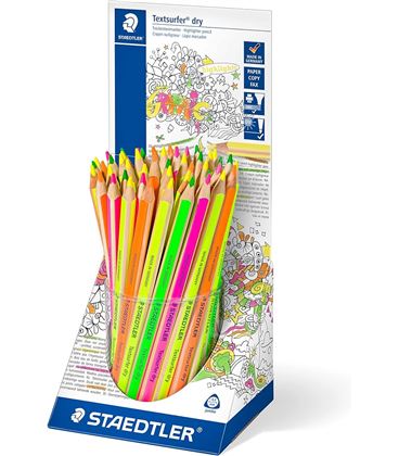 Expositor marcador fluorescete textsurfer dry 48u staed. 12864kp48 - 128 64KP48