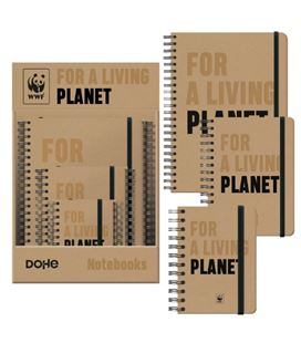 Cuaderno espiral a6 wireo tapa kraf 96h liso 80gr dohe 51256 - 51256