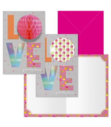 Tarjeta felicitacion love guirnalda dohe 70249 - 70249