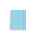 Cuaderno a5 5x5 100h 90gr tapa dura serenity azul dohe 51928