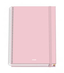 Cuaderno a5 5x5 100h 90gr tapa dura serenity rosa dohe 51929 - 51929