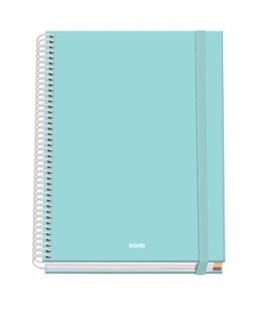 Cuaderno a5 5x5 100h 90gr tapa dura serenity verde dohe 51930 - 51930