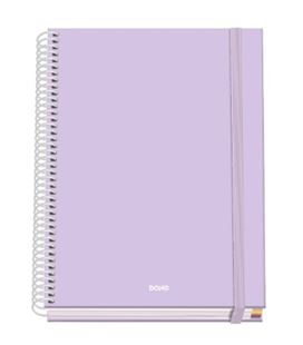 Cuaderno a5 5x5 100h 90gr tapa dura serenity morado dohe 51931 - 51931