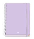 Cuaderno a5 5x5 100h 90gr tapa dura serenity morado dohe 51931