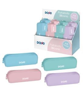 Estuche vacío rectangular silicona colores pastel serenity dohe 51965 - 51965