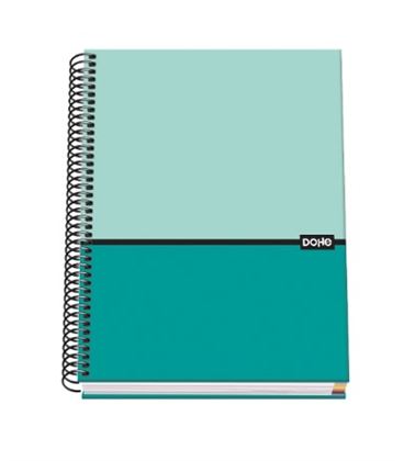 Cuaderno a5 5x5 100h 90gr verde duo dohe 51502 - 51502