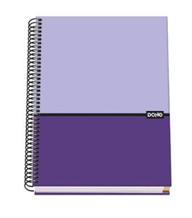 Cuaderno a5 5x5 100h 90gr morado duo dohe 51503 - 51503