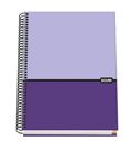 Cuaderno a5 5x5 100h 90gr morado duo dohe 51503