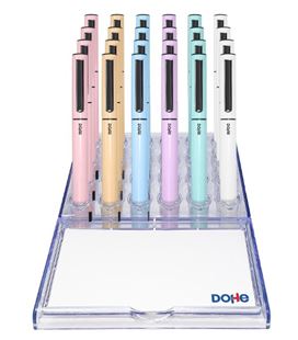 Boligrafo boli gel azul metalico elipse colores pastel dohe 79627