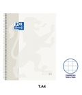 Cuaderno espiral a4 5x5 80h 90grs t/e/d blanco oxford 400117449