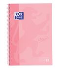 Cuaderno espiral a4 5x5 80h 90grs t/e/d rosa pastel oxford 400117272