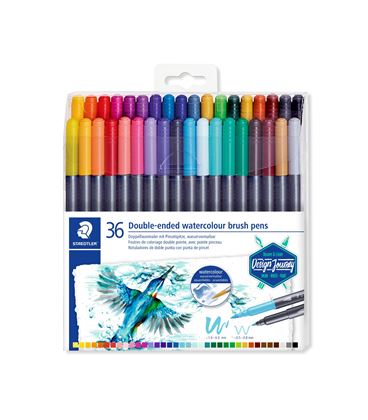 Rotulador doble punta fibra acuarelable c.36 staedtler 3001 tb36 - 3001 TB36