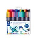 Rotulador doble punta fibra acuarelable c.36 staedtler 3001 tb36 - 3001 TB36