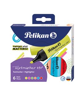 Marcador fluorescente 6 colores pelikan 814065 - 400195732