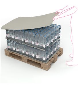 Carton contracolado 1.5mm de 1.05x0.75 gris mate reciclado 410151 - 410151