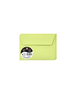 Sobre 114x162mm 120gr verde yema 20u clairefontaine 55476c