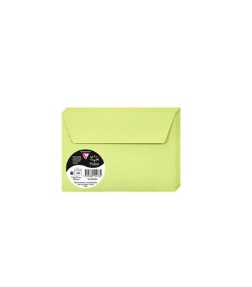 Sobre 114x162mm 120gr verde yema 20u clairefontaine 55476c - 26401178