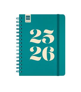 Agenda escolar 25/26 1/4 semana vista h cosmo aqua finocam 537050426 - 537050426