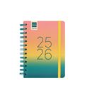 Agenda escolar 25/26 1/8 semana vista h cosmo iris finocam 537010326 - 537010326