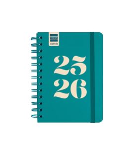 Agenda escolar 25/26 1/8 semana vista h cosmo aqua finocam 537010426