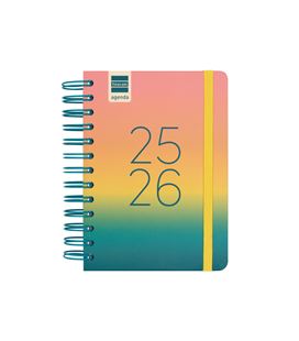 Agenda escolar 25/26 1/8 dia pagina cosmo iris finocam 537030326 - 537030326