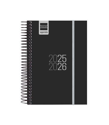 Agenda escolar 25/26 e8 dia pagina espir negro finocam 633366026 - 633366026