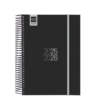 Agenda escolar 25/26 e10 dia pagina espir negro finocam 633126026 - 633126026